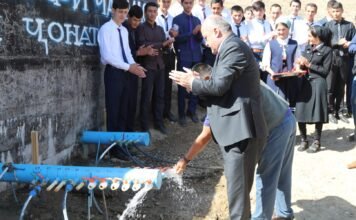 Caritas Germany brings clean drinking water to Yovon village in Ayni district
