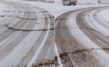 На трассе Душанбе-Чанак усилился снегопад: движение обеспечено, но водителей просят соблюдать осторожность