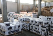 В Гулистоне продолжается строительство предприятия по производству строительных красок